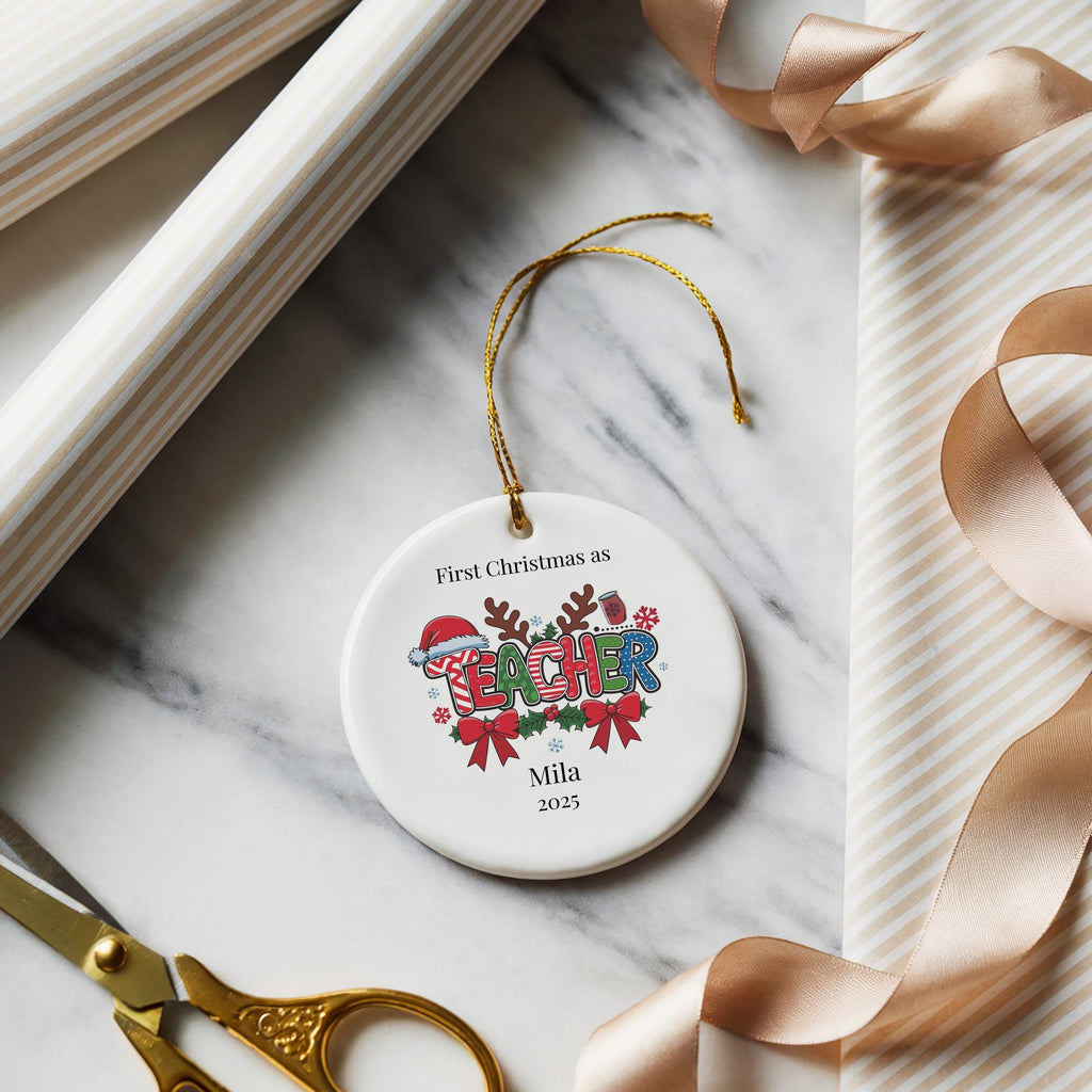 Personalized Nurse Ornament, Santa favorite nurse Custom Graduation Christmas Gift, Holiday Decoration Bauble