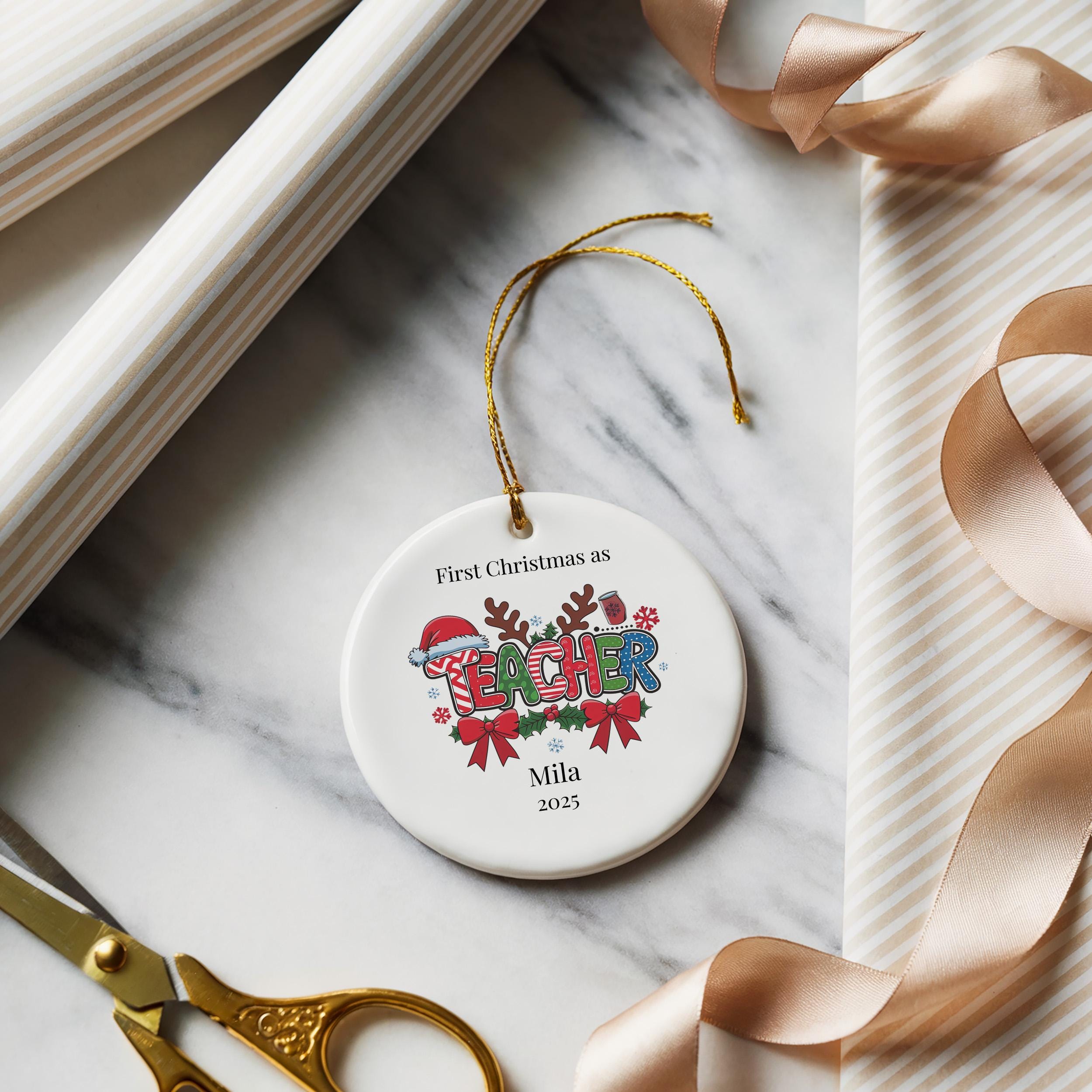 Personalized Nurse Ornament, Santa favorite nurse Custom Graduation Christmas Gift, Holiday Decoration Bauble