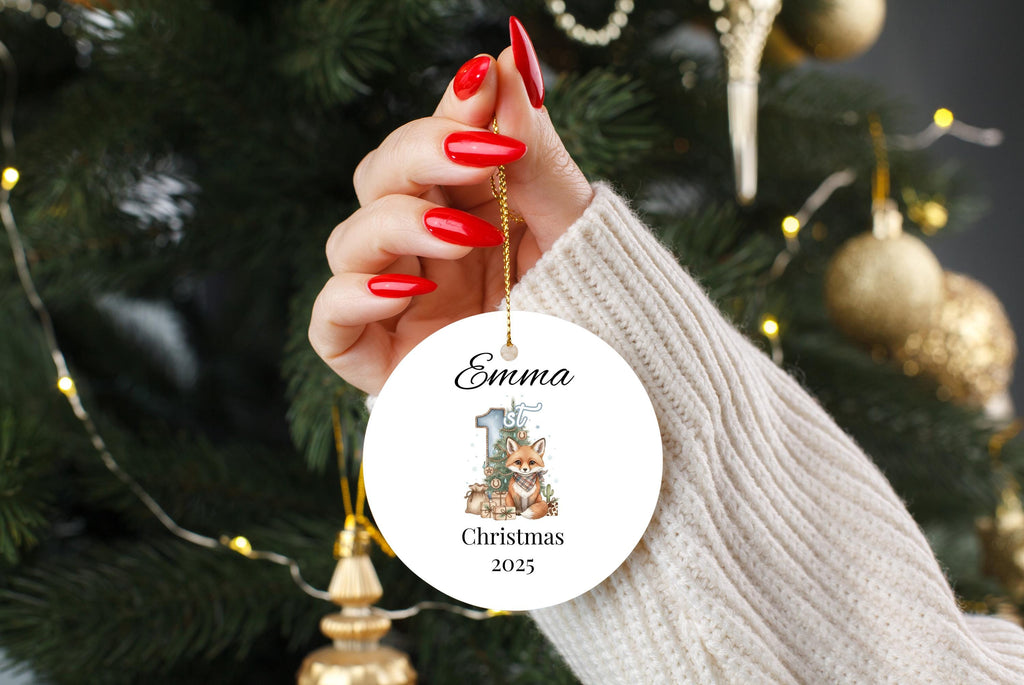 Baby Christmas Bauble, Personalized Baby Ornament, First Xmas Keepsake