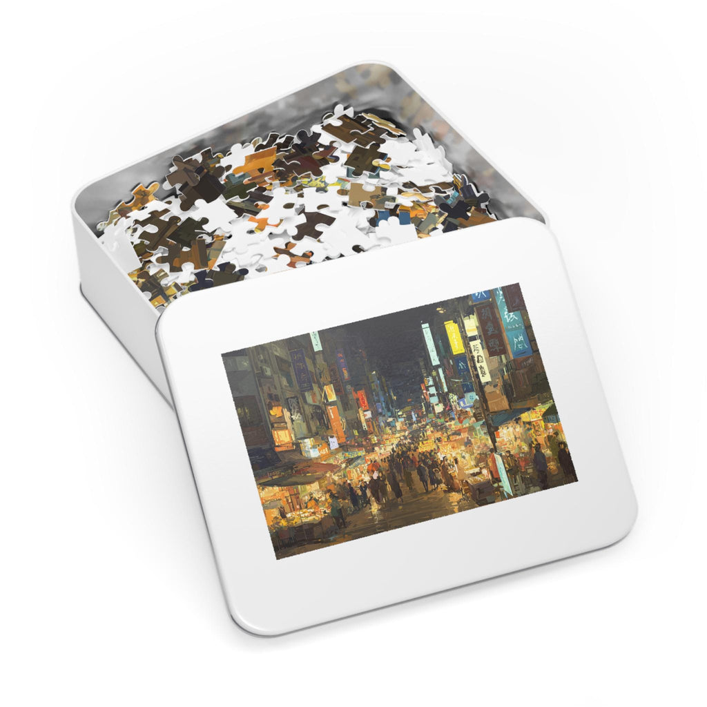 Taipei Taiwan Christmas Puzzle, Personalized Gift Festive Market, Travel Keepsake, Family Holiday Souvenir