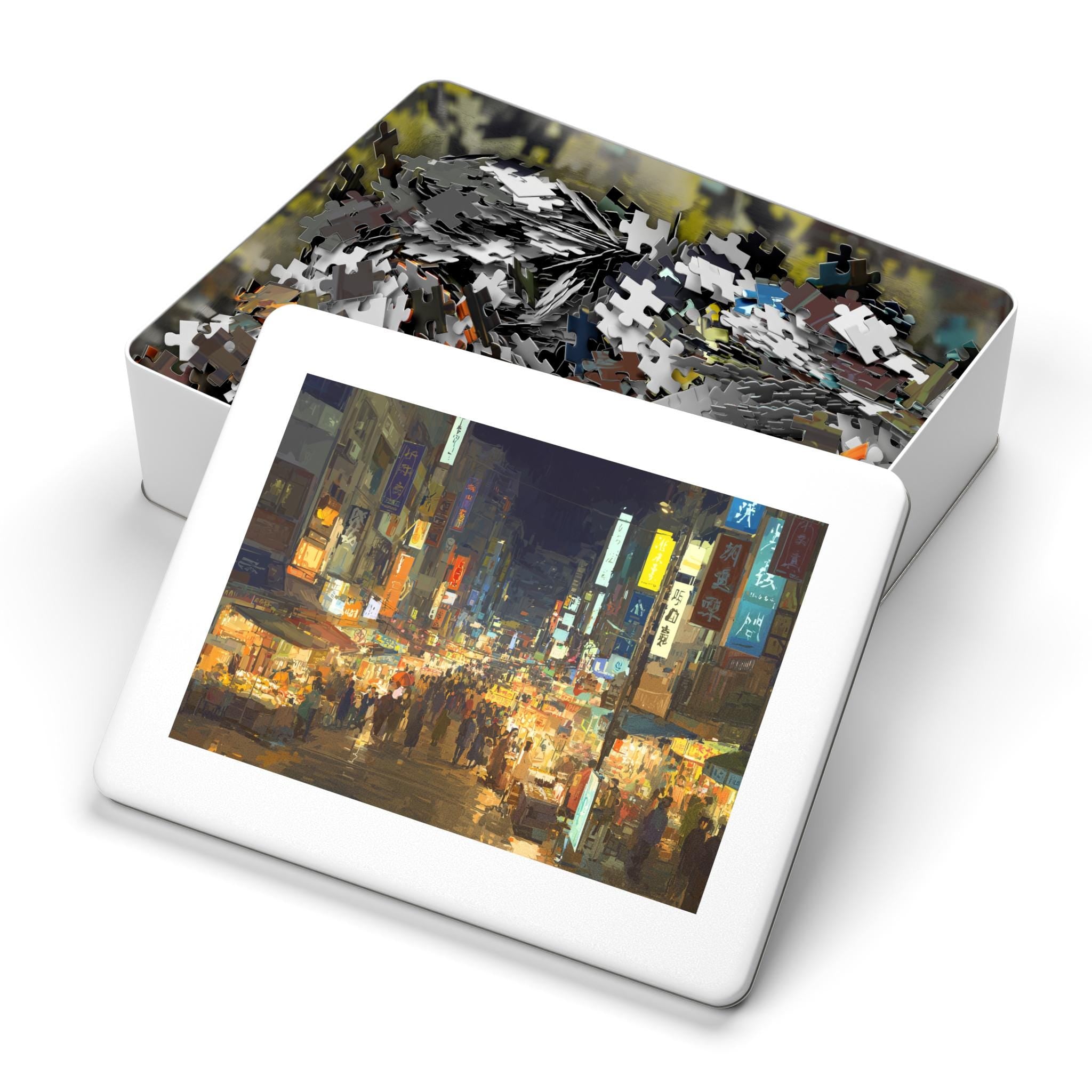 Taipei Taiwan Christmas Puzzle, Personalized Gift Festive Market, Travel Keepsake, Family Holiday Souvenir