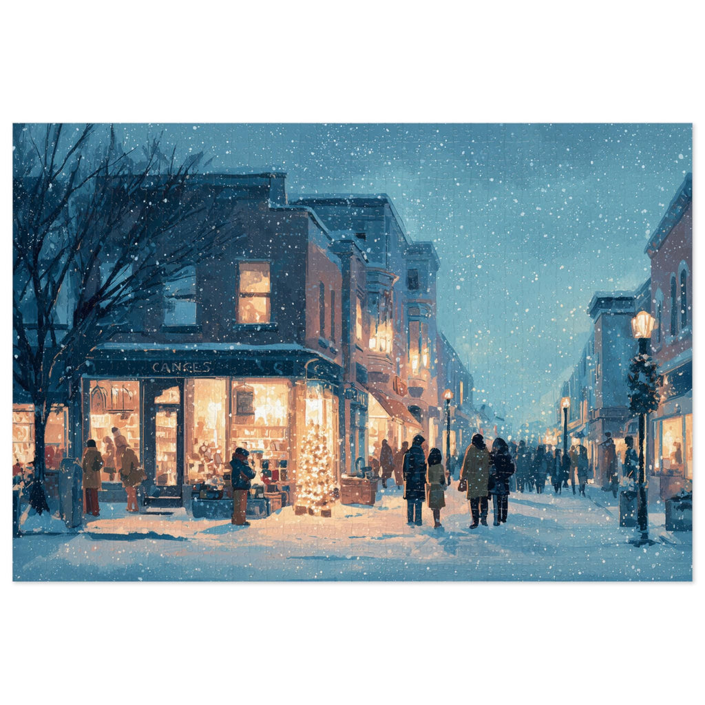 Richmond Virginia Christmas Puzzle, Personalized Gift Festive Market, Travel Keepsake, Family Holiday Souvenir