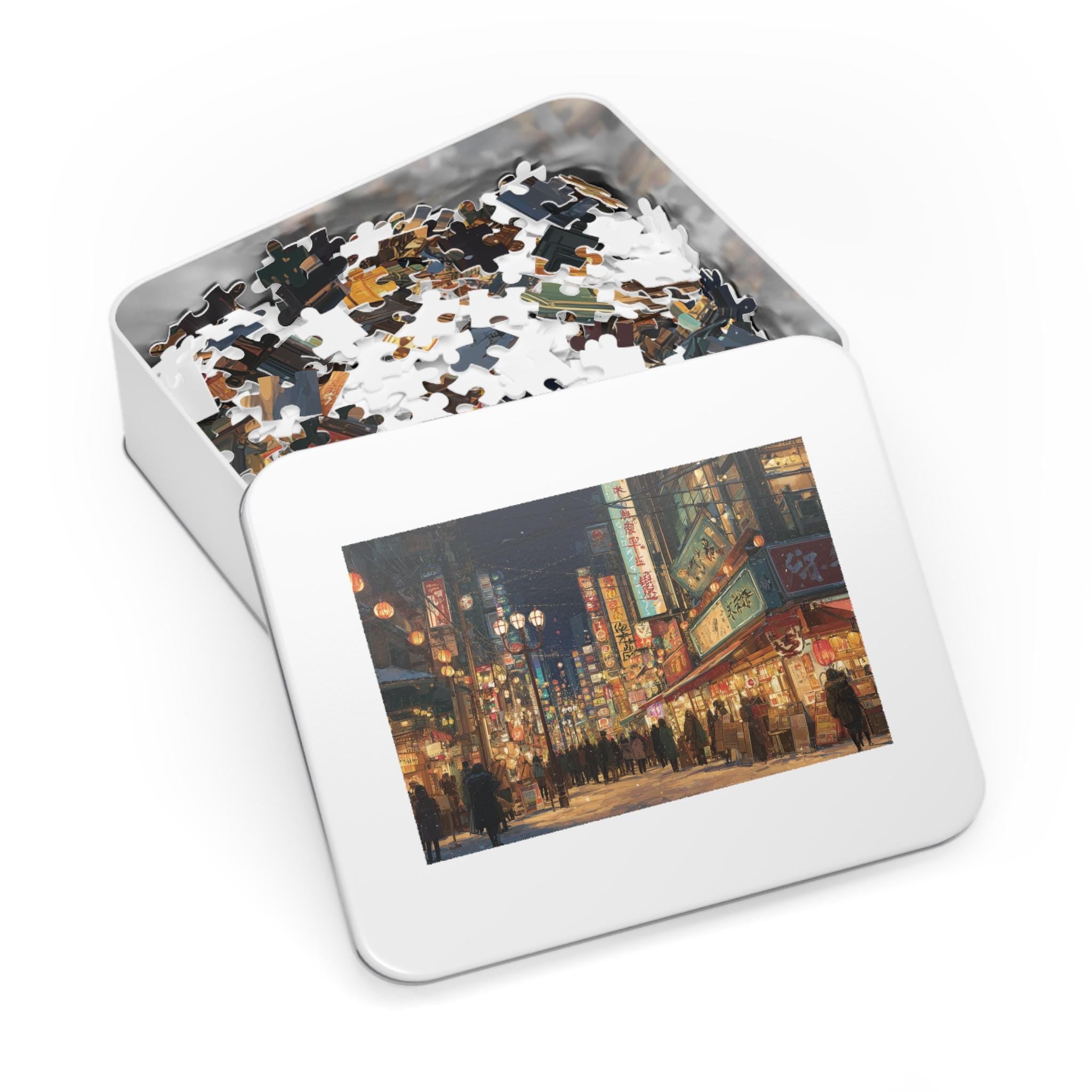 Osaka Christmas Puzzle, Personalized Gift Japan Festive Market, Travel Keepsake, Family Holiday Souvenir