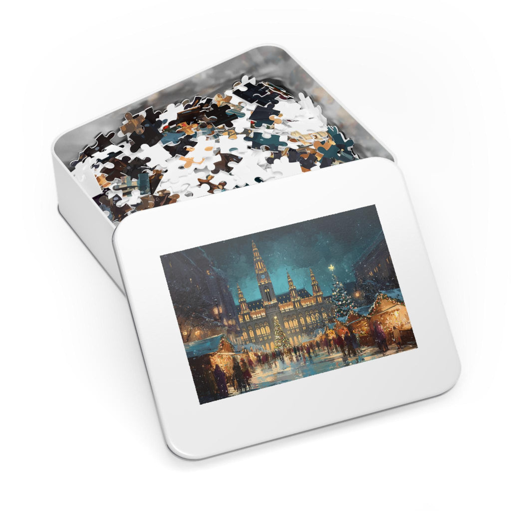 Vienna Austria Christmas Puzzle, Personalized Gift Festive Market, Travel Keepsake, Family Holiday Souvenir