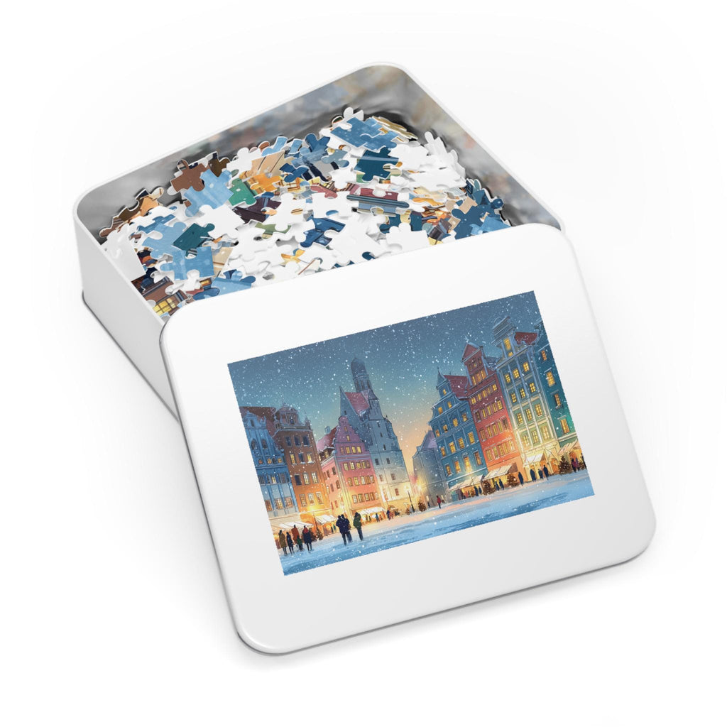 Wroclaw Poland Christmas Puzzle, Personalized Gift Festive Market, Travel Keepsake, Family Holiday Souvenir