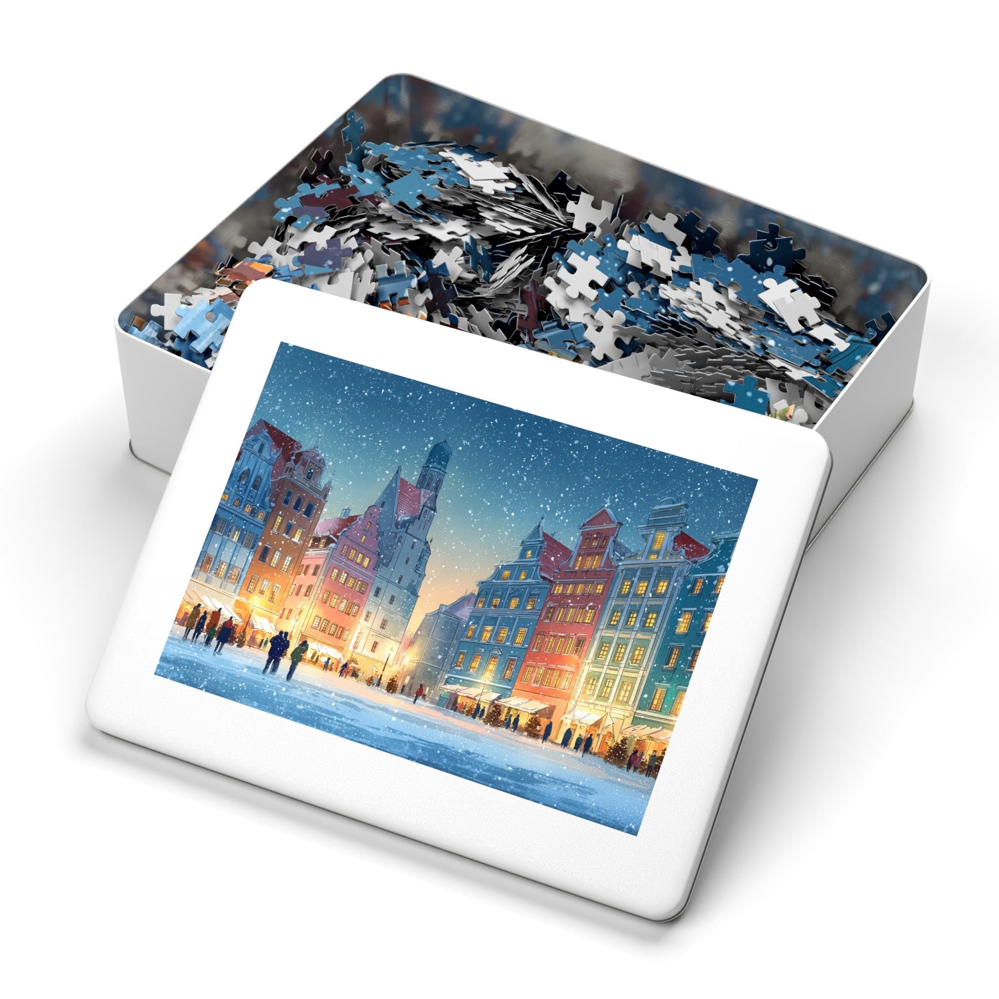 Wroclaw Poland Christmas Puzzle, Personalized Gift Festive Market, Travel Keepsake, Family Holiday Souvenir