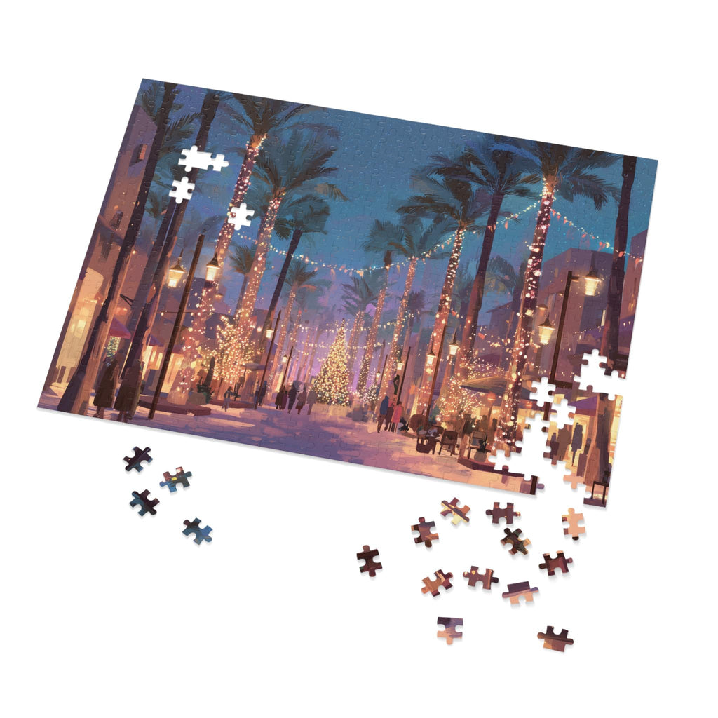 Phoenix Arizona Christmas Puzzle, Personalized Gift Festive Market, Travel Keepsake, Family Holiday Souvenir
