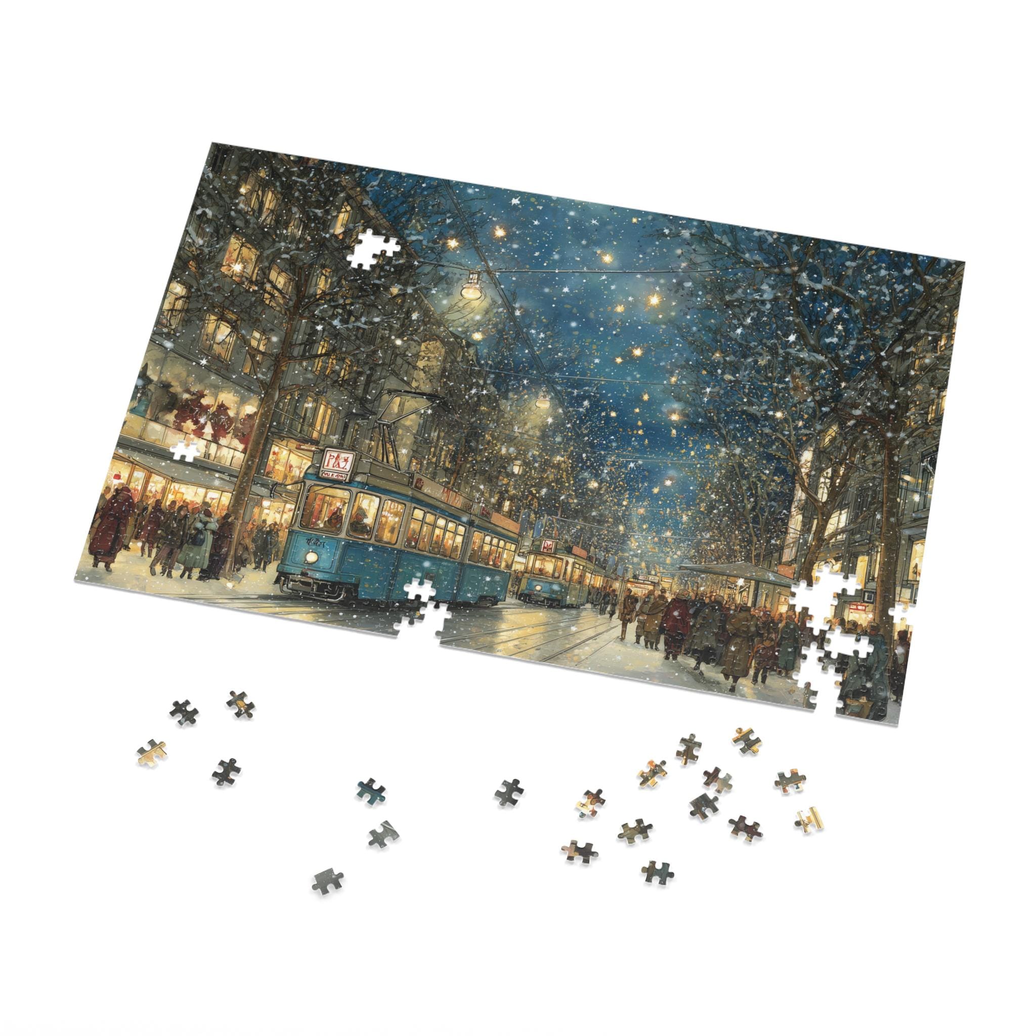 Zurich Switzerland Christmas Puzzle, Personalized Gift Festive Market, Travel Keepsake, Family Holiday Souvenir