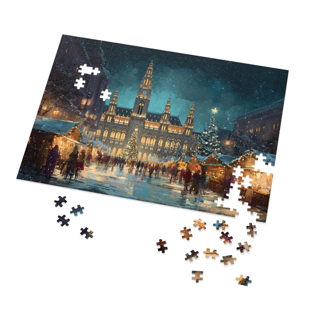 Vienna Austria Christmas Puzzle, Personalized Gift Festive Market, Travel Keepsake, Family Holiday Souvenir