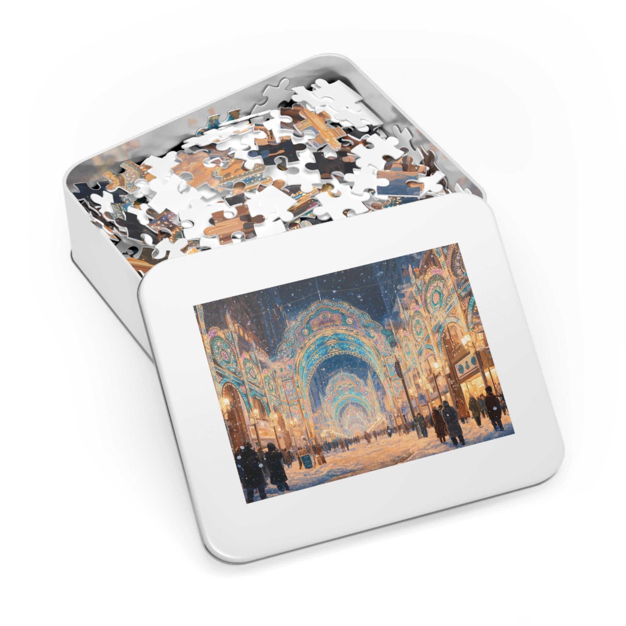 Kobe Japan Christmas Puzzle, Personalized Gift Festive Market, Travel Keepsake, Family Holiday Souvenir