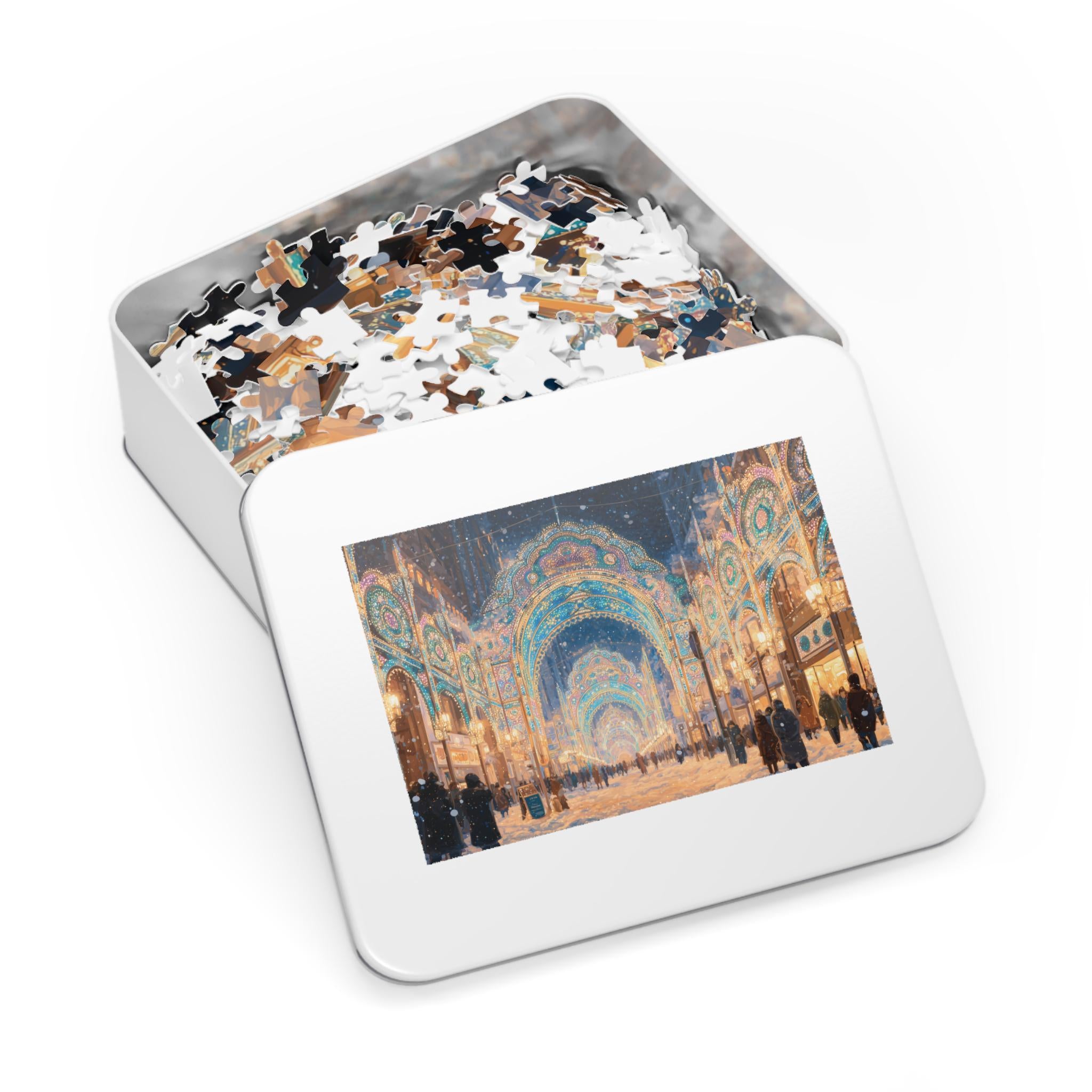 Kobe Japan Christmas Puzzle, Personalized Gift Festive Market, Travel Keepsake, Family Holiday Souvenir