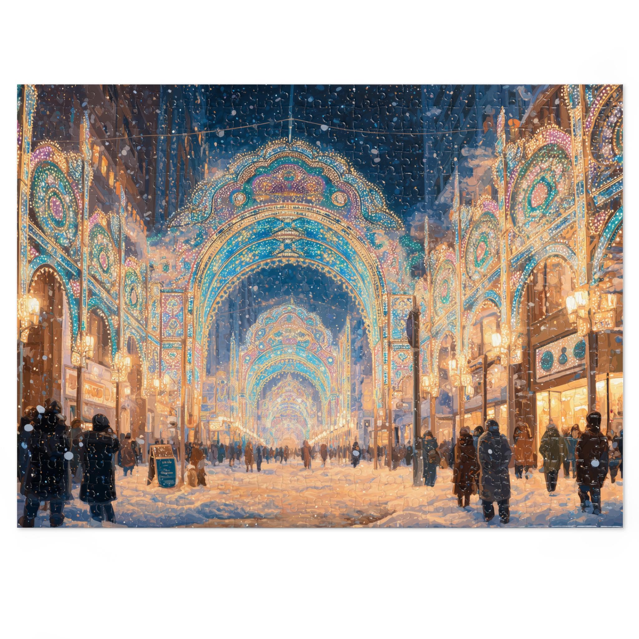 Kobe Japan Christmas Puzzle, Personalized Gift Festive Market, Travel Keepsake, Family Holiday Souvenir