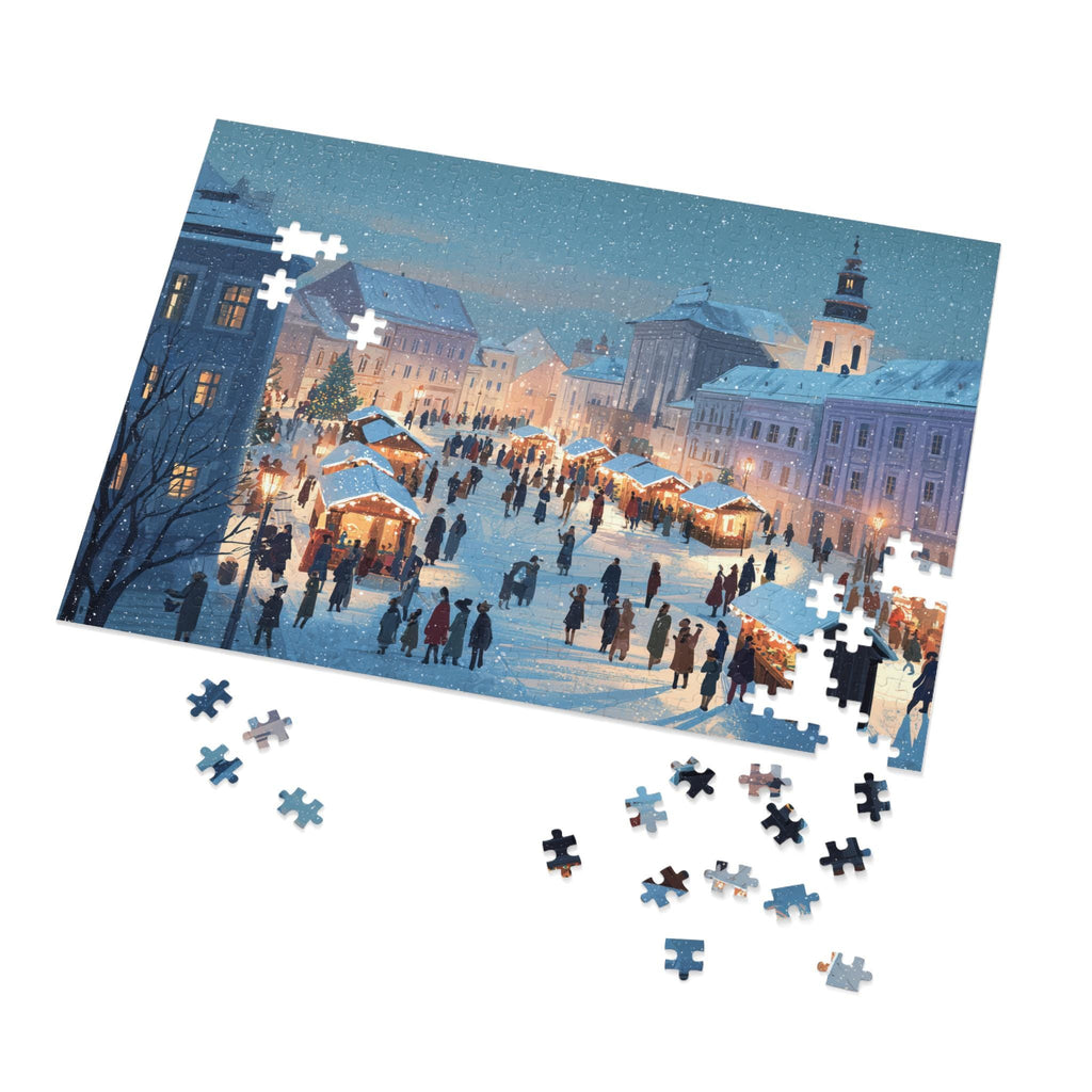 Bratislava Slovakia Christmas Puzzle, Personalized Gift Festive Market, Travel Keepsake, Family Holiday Souvenir