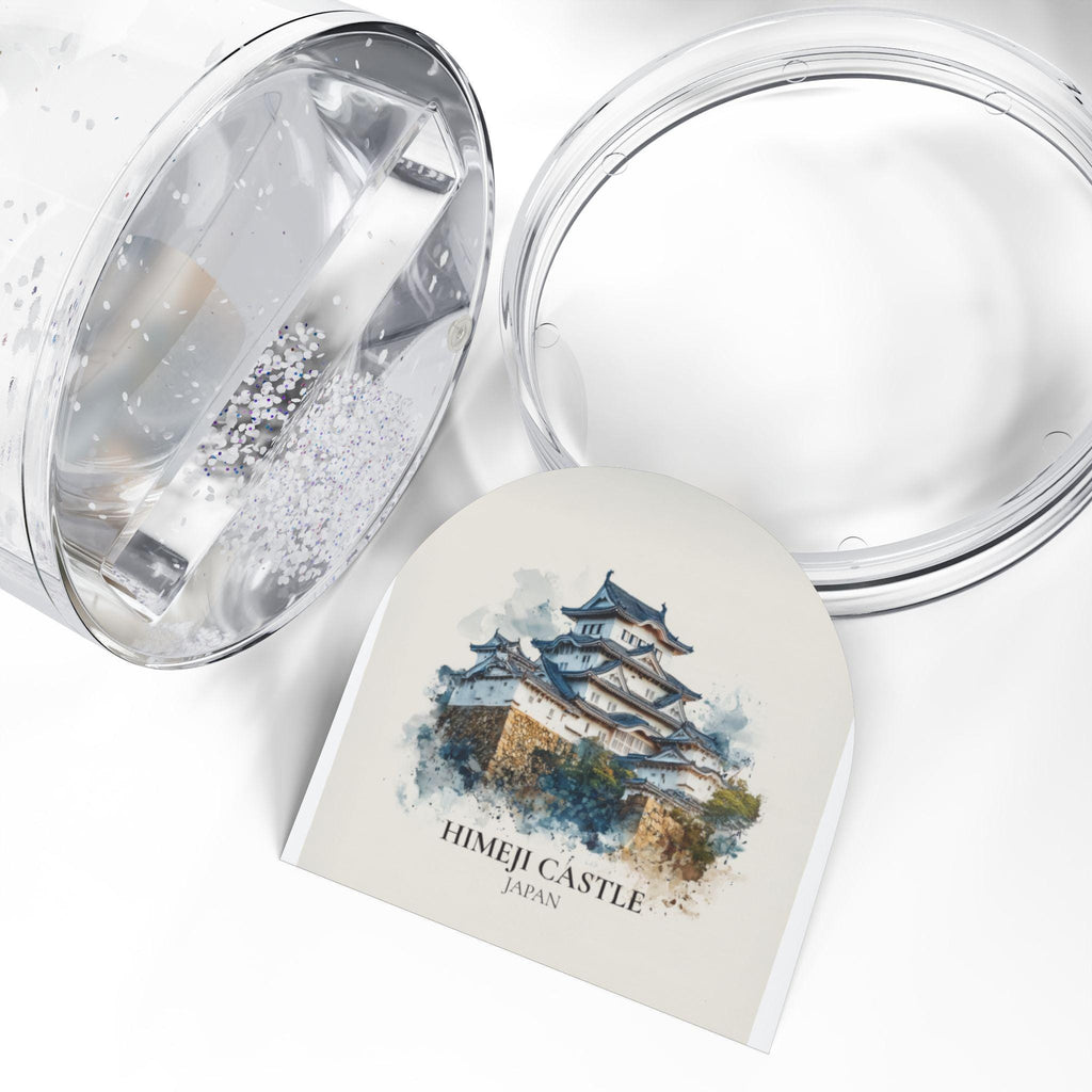 Himeji Castle Japan Snow Globe, Personalized Watercolor, Custom Travel Souvenir Keepsake City Dome