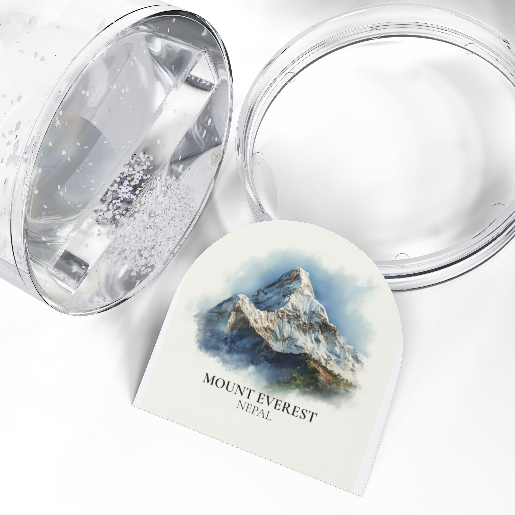 Mount Cook New Zealand Snow Globe, Personalized Watercolor, Custom Travel Souvenir Keepsake City Dome