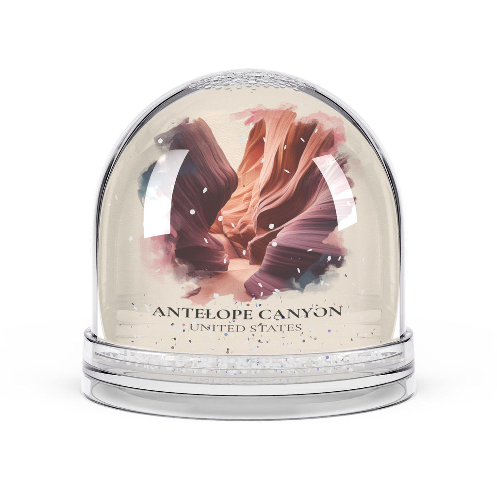 Antelope Canyon United States Snow Globe, Personalized Watercolor, Custom Travel Souvenir Keepsake City Dome