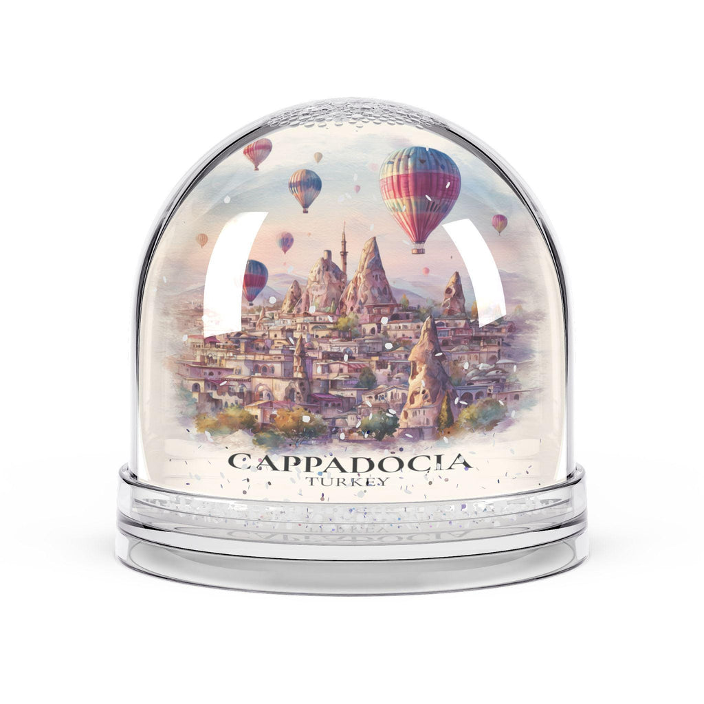 Cappadocia Turkey Snow Globe, Personalized Watercolor, Custom Travel Souvenir Keepsake City Dome