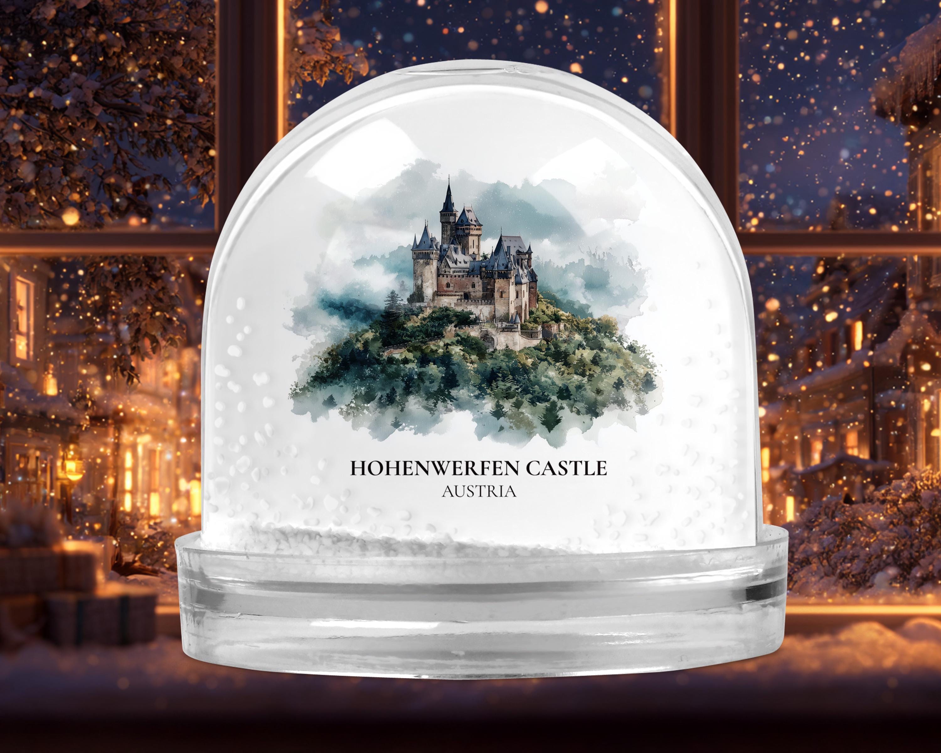 Hohenzollern Castle Germany Snow Globe, Personalized Watercolor, Custom Travel Souvenir Keepsake City Dome
