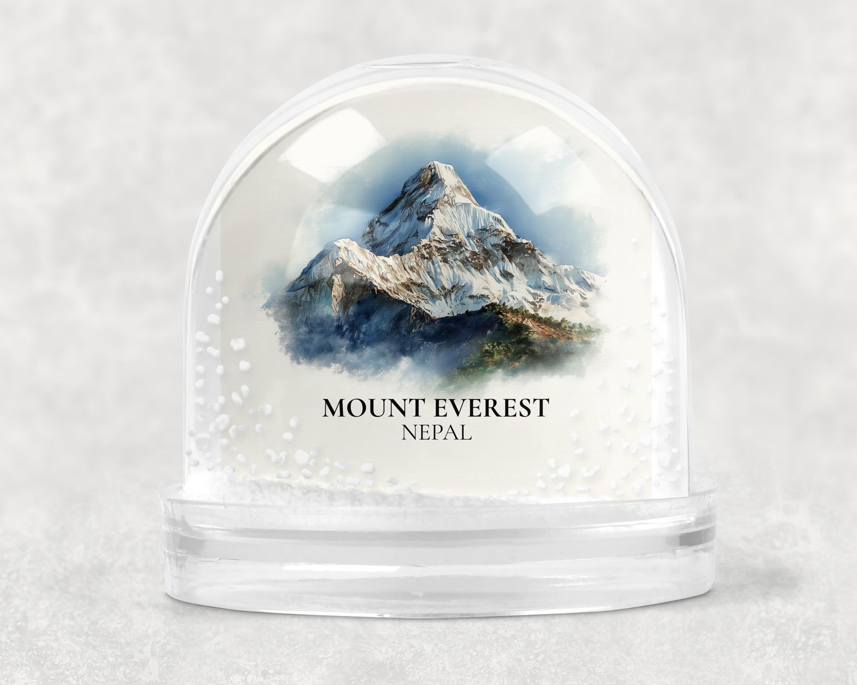 Mount Cook New Zealand Snow Globe, Personalized Watercolor, Custom Travel Souvenir Keepsake City Dome