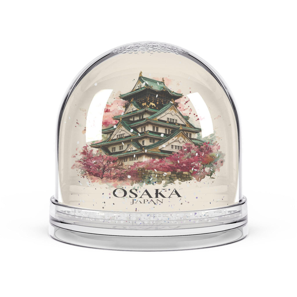 Osaka Japan Snow Globe, Personalized Watercolor, Custom Travel Souvenir Keepsake City Dome