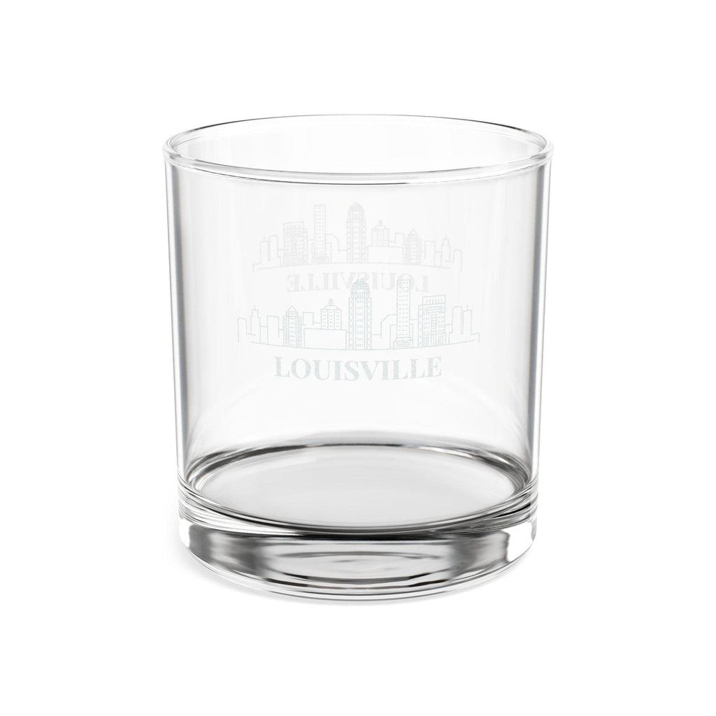 Engraved LOUISVILLE Whiskey Glass, Personalized Dad Rocks Glass, Custom Etched Skyline Gift Souvenir