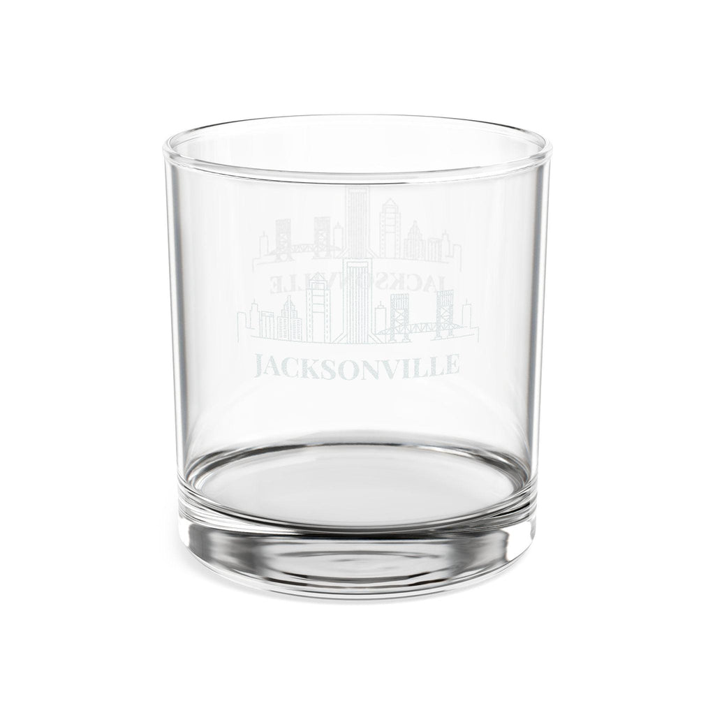 Engraved JACKSONVILLE Whiskey Glass, Personalized Dad Rocks Glass, Custom Etched Skyline Gift Souvenir