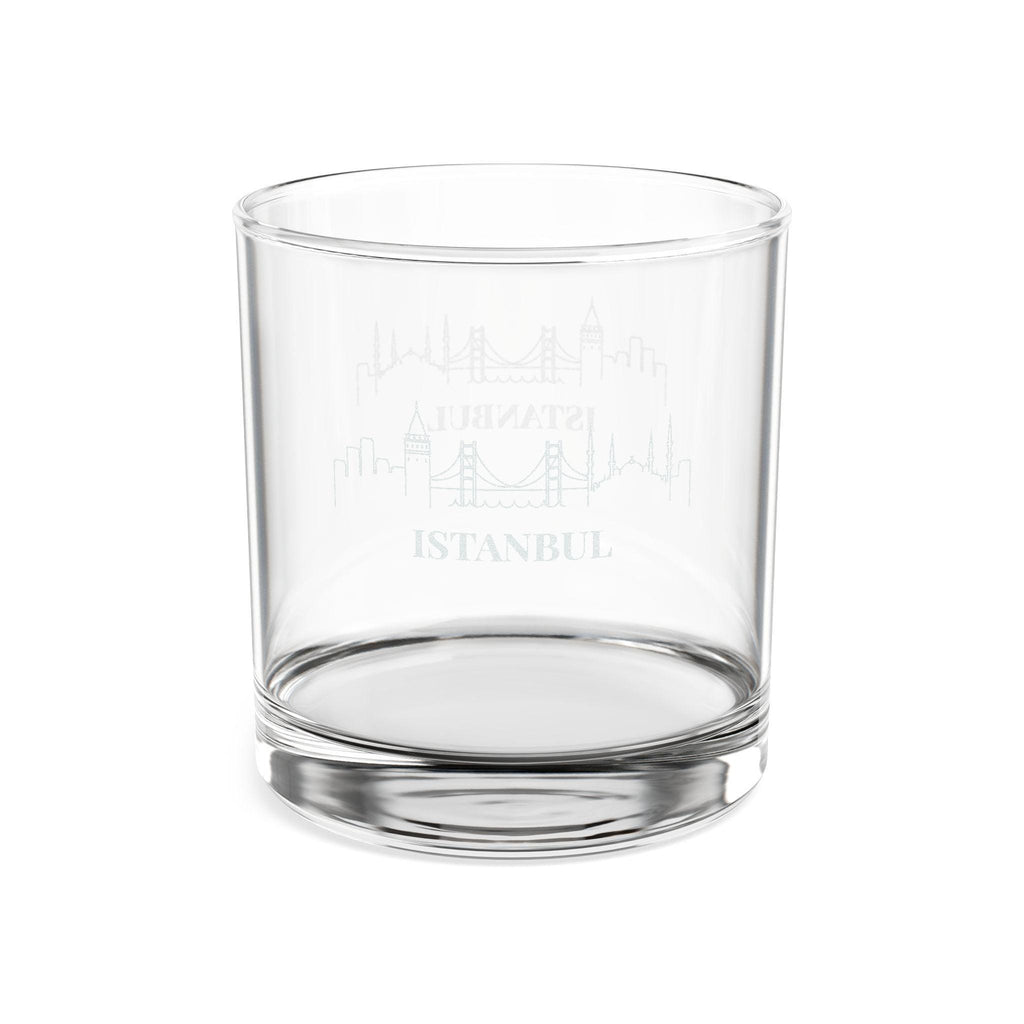 Engraved ISTANBUL Whiskey Glass, Personalized Dad Rocks Glass, Custom Etched Skyline Gift Souvenir