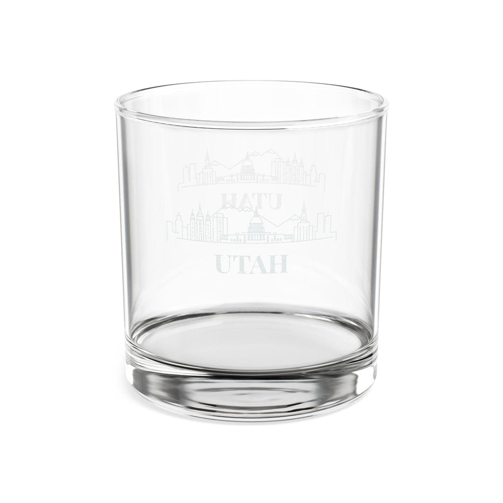 Engraved UTAH Whiskey Glass, Personalized Dad Rocks Glass, Custom Etched Skyline Gift Souvenir