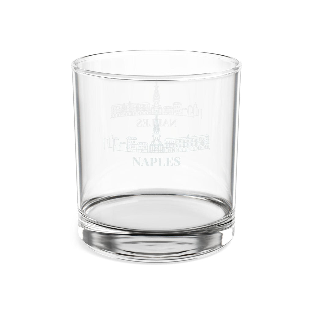 Engraved NAPLES Whiskey Glass, Personalized Dad Rocks Glass, Custom Etched Skyline Gift Souvenir