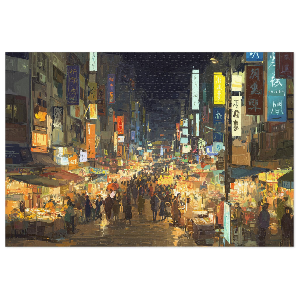 Taipei Taiwan Christmas Puzzle, Personalized Gift Festive Market, Travel Keepsake, Family Holiday Souvenir