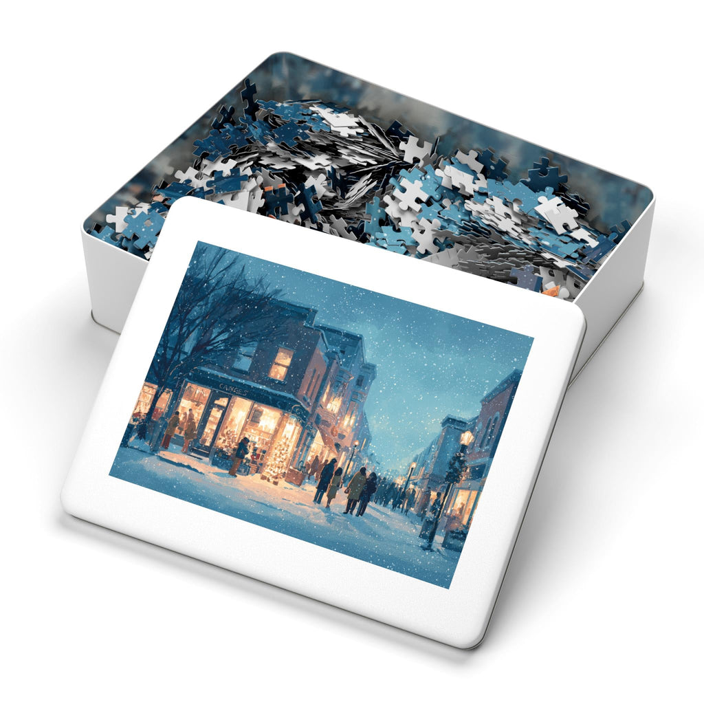 Richmond Virginia Christmas Puzzle, Personalized Gift Festive Market, Travel Keepsake, Family Holiday Souvenir