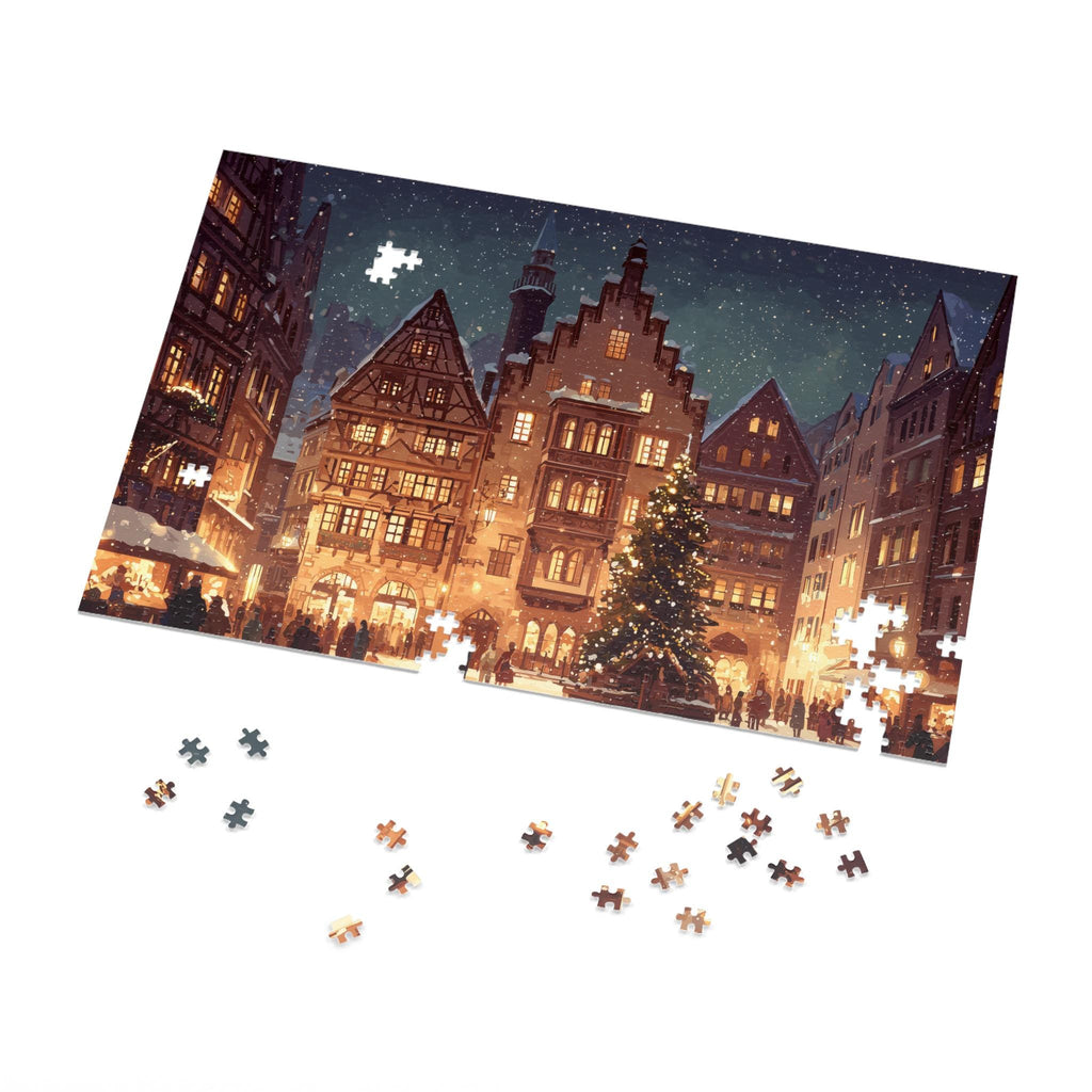 Frankfurt Germany Christmas Puzzle, Personalized Gift Festive Market, Travel Keepsake, Family Holiday Souvenir