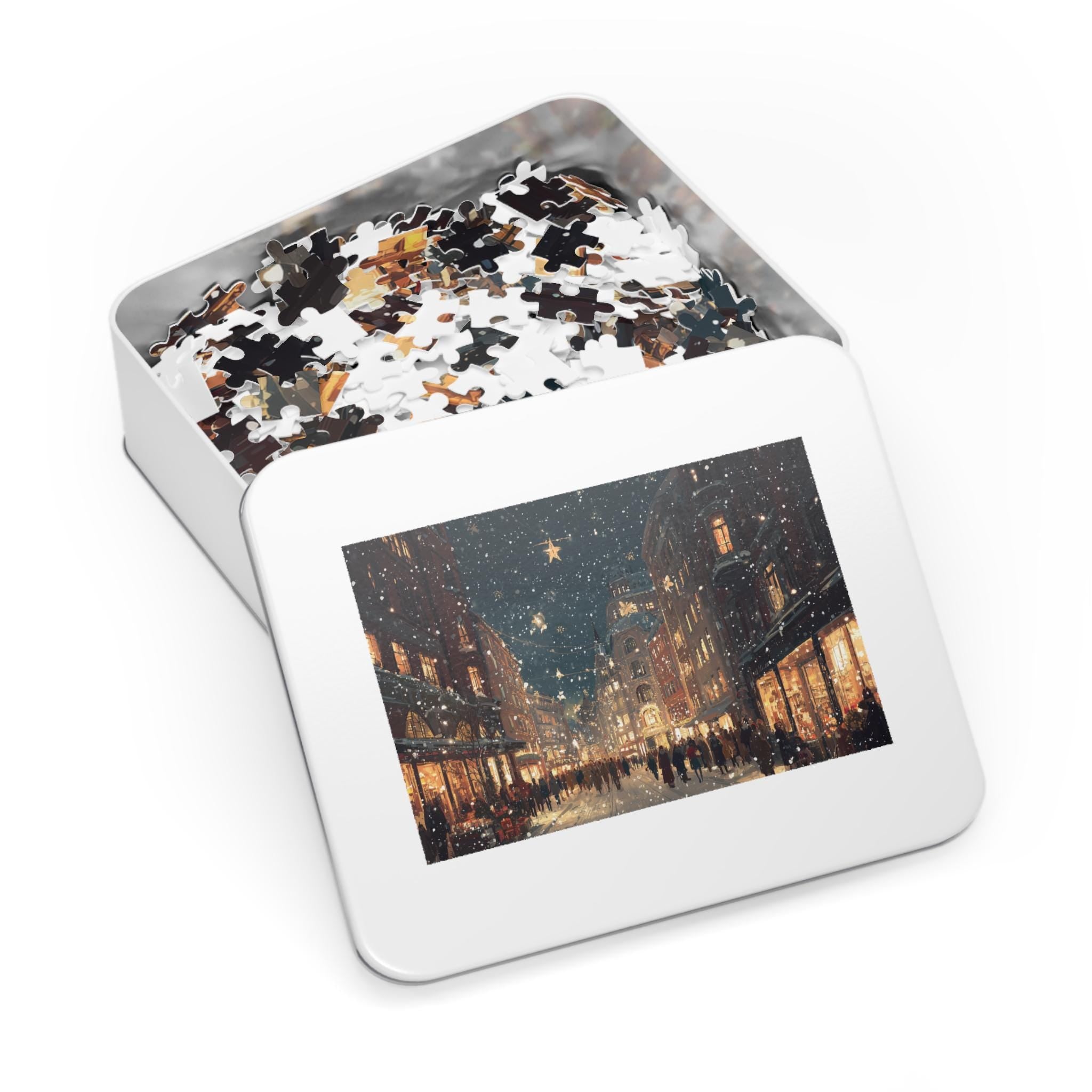 Oslo Norway Christmas Puzzle, Personalized Gift Festive Market, Travel Keepsake, Family Holiday Souvenir