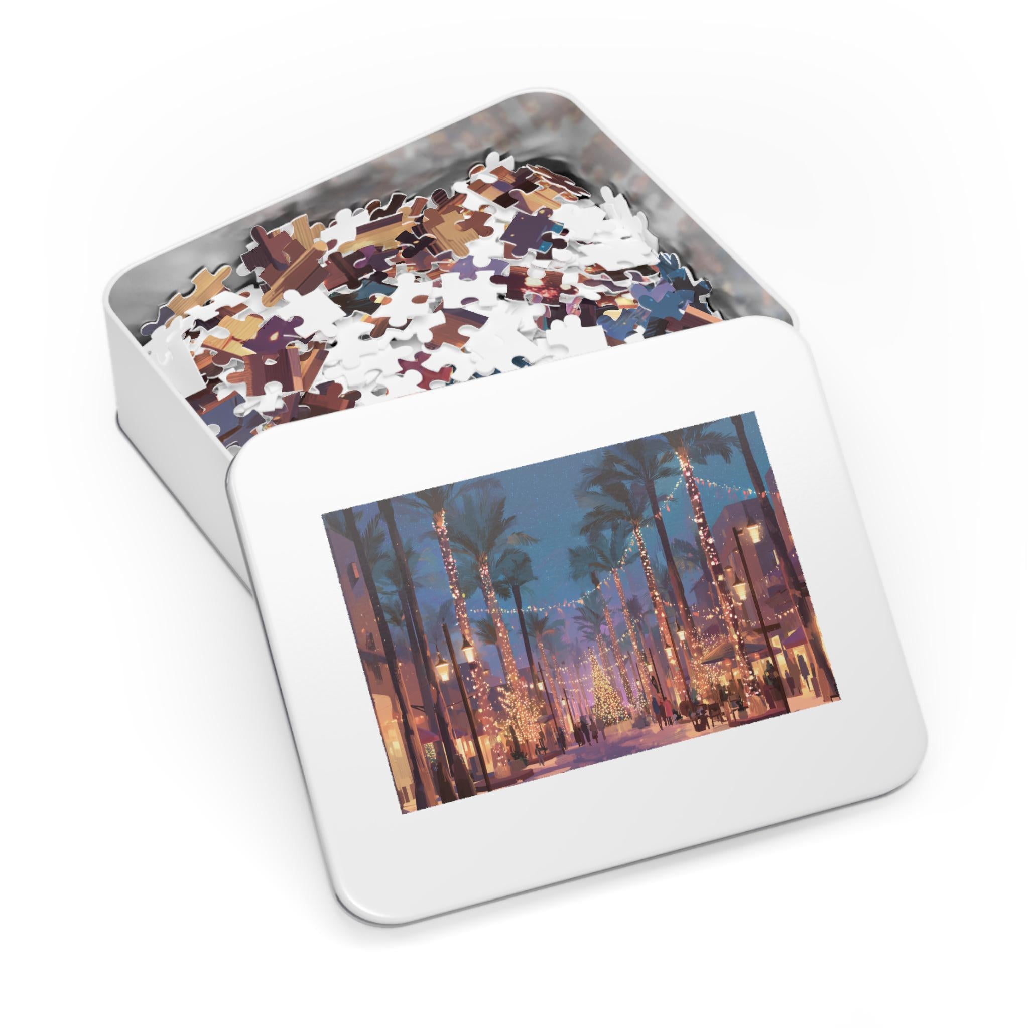 Phoenix Arizona Christmas Puzzle, Personalized Gift Festive Market, Travel Keepsake, Family Holiday Souvenir