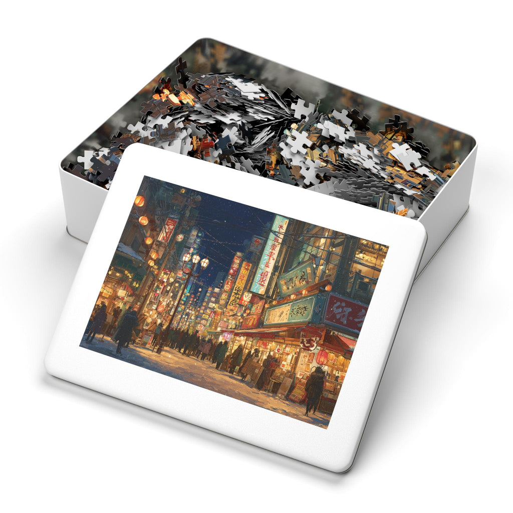 Osaka Christmas Puzzle, Personalized Gift Japan Festive Market, Travel Keepsake, Family Holiday Souvenir