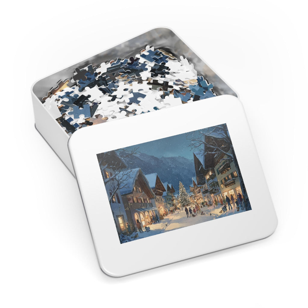 Garmisch Partenkirchen Germany Christmas Puzzle, Personalized Gift Festive Market, Travel Keepsake, Family Holiday Souvenir
