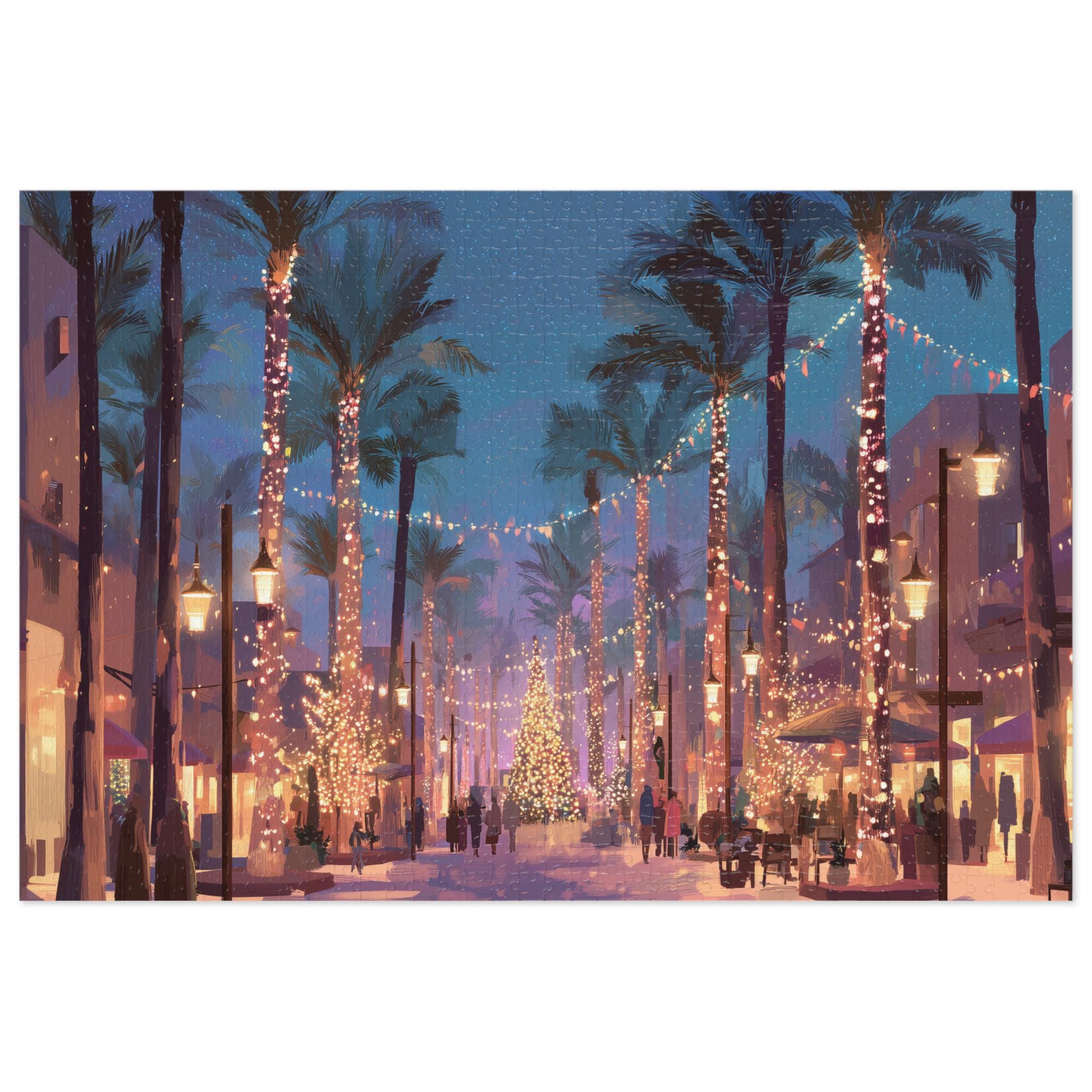 Phoenix Arizona Christmas Puzzle, Personalized Gift Festive Market, Travel Keepsake, Family Holiday Souvenir