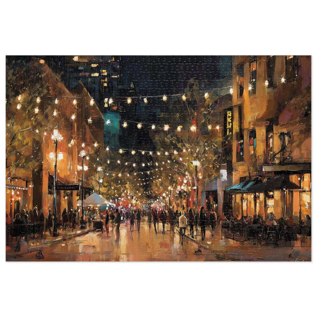 Austin Texas Christmas Puzzle, Personalized Gift Festive Market, Travel Keepsake, Family Holiday Souvenir