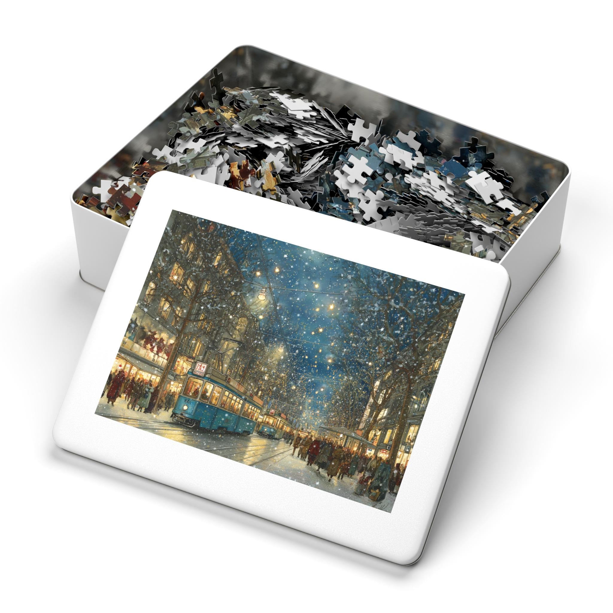 Zurich Switzerland Christmas Puzzle, Personalized Gift Festive Market, Travel Keepsake, Family Holiday Souvenir