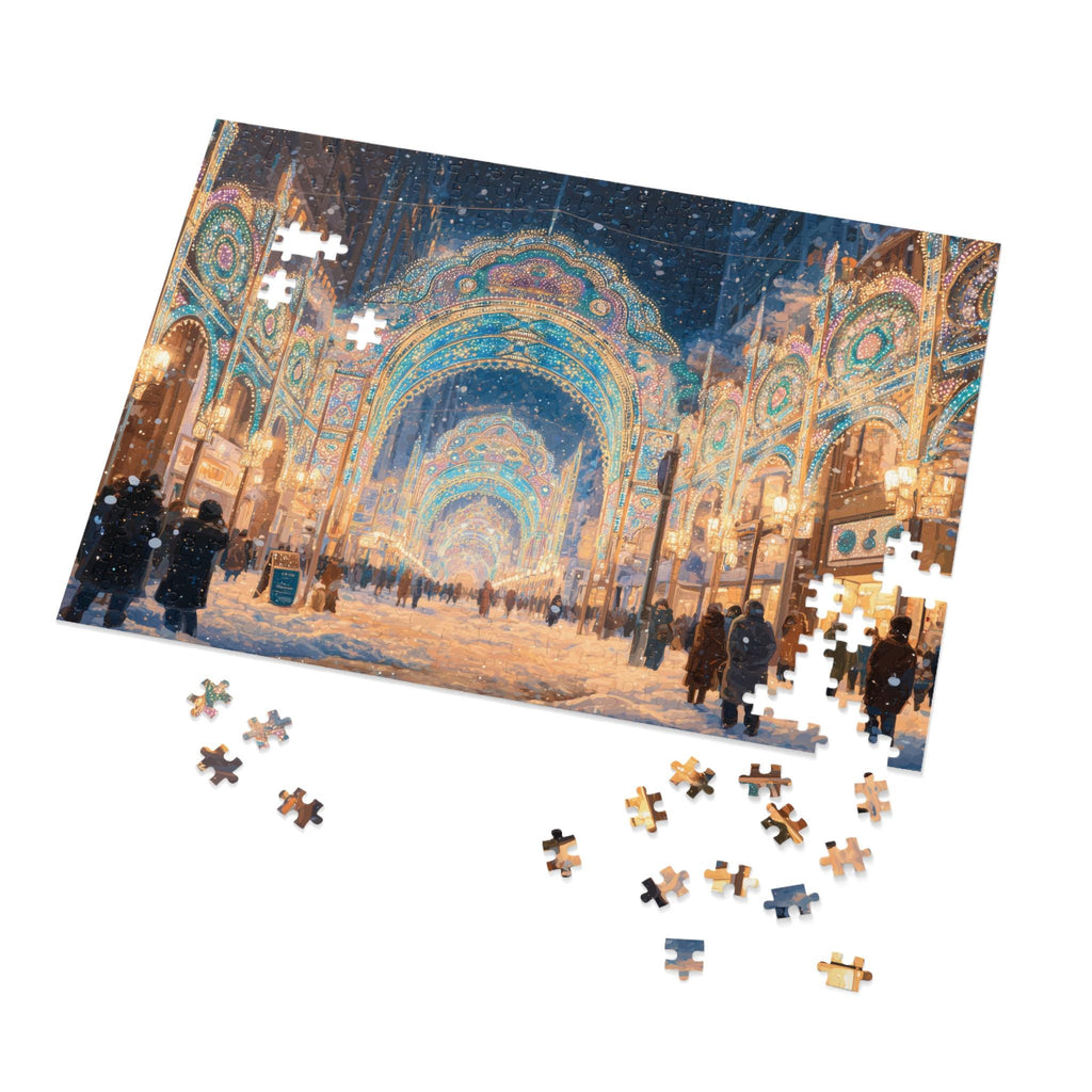 Kobe Japan Christmas Puzzle, Personalized Gift Festive Market, Travel Keepsake, Family Holiday Souvenir