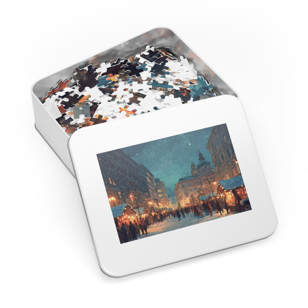 Budapest Hungary Christmas Puzzle, Personalized Gift Festive Market, Travel Keepsake, Family Holiday Souvenir
