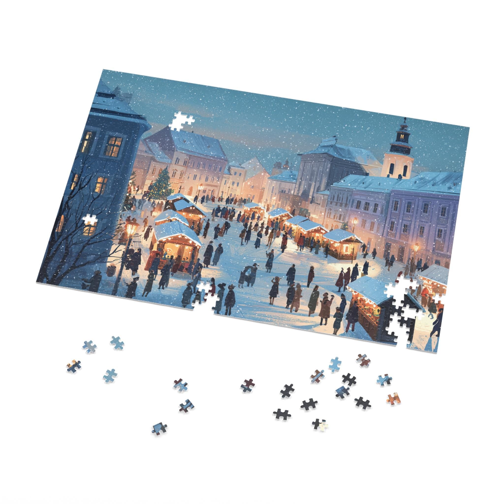 Bratislava Slovakia Christmas Puzzle, Personalized Gift Festive Market, Travel Keepsake, Family Holiday Souvenir
