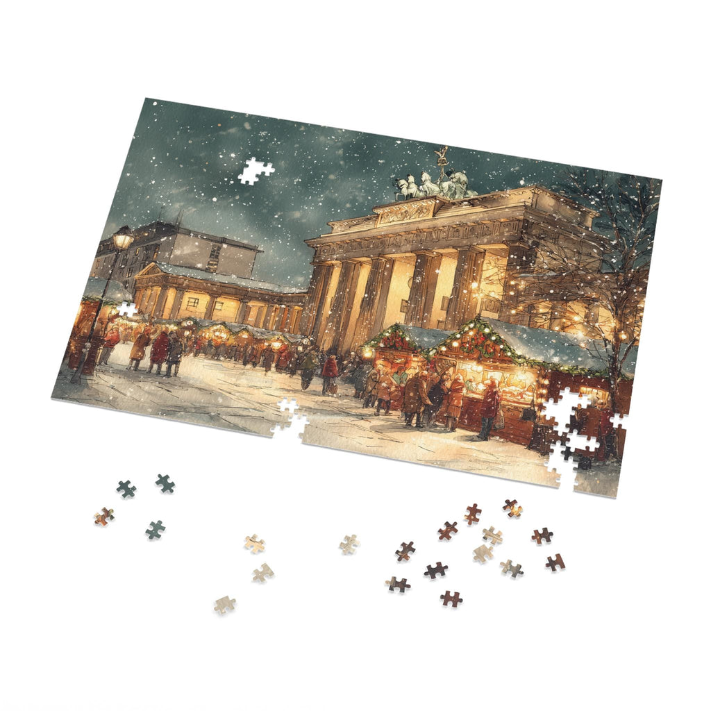 Berlin Germany Christmas Puzzle, Personalized Gift Festive Market, Travel Keepsake, Family Holiday Souvenir