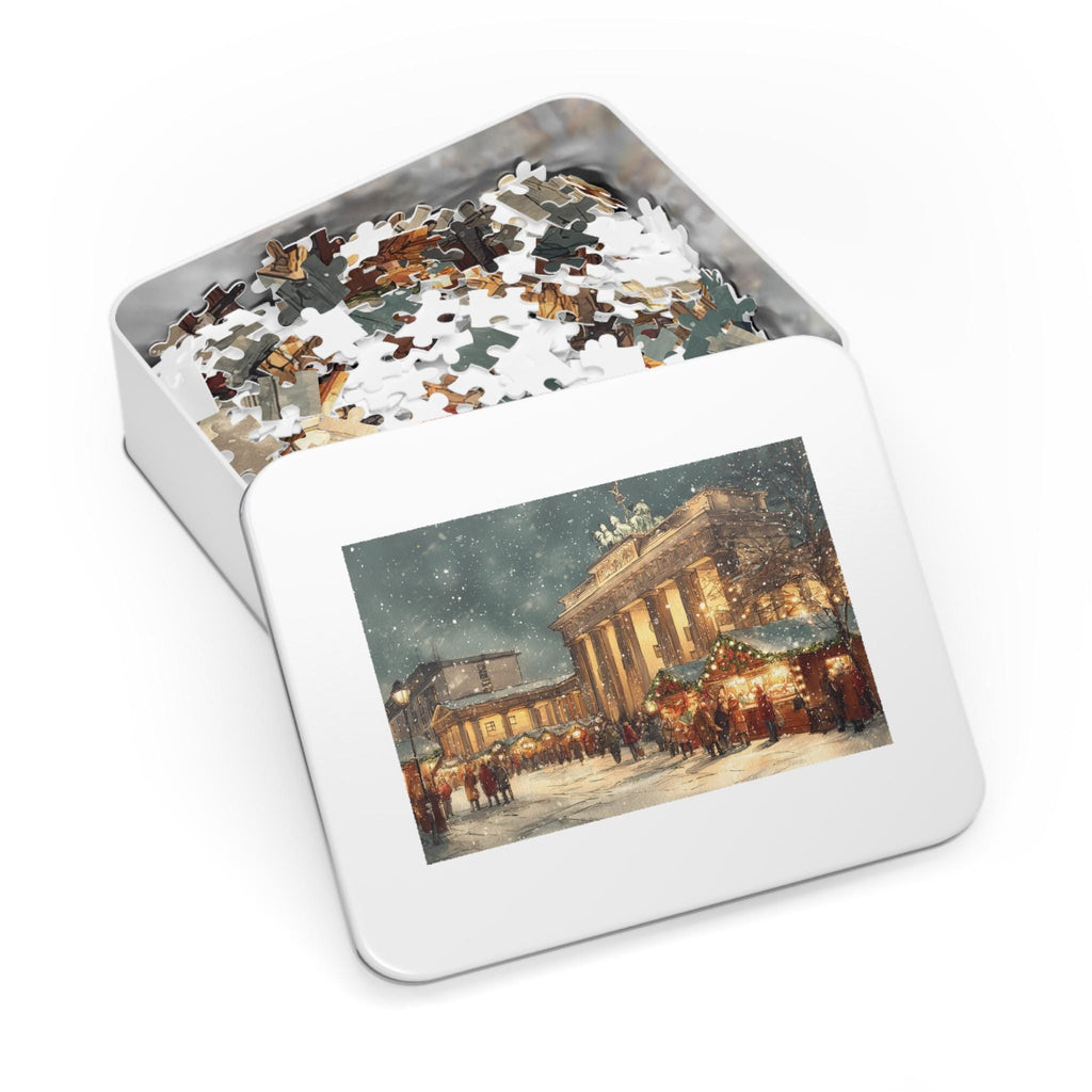 Berlin Germany Christmas Puzzle, Personalized Gift Festive Market, Travel Keepsake, Family Holiday Souvenir