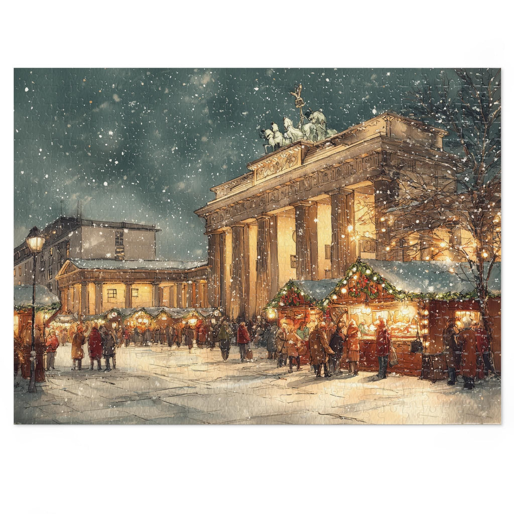 Berlin Germany Christmas Puzzle, Personalized Gift Festive Market, Travel Keepsake, Family Holiday Souvenir