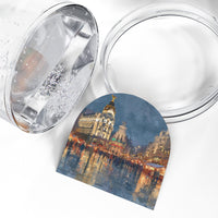 Madrid Snow Globe, Spain Christmas Personalized Gift, Custom Festive Market Souvenir Keepsake Dome