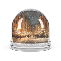 Stockholm Snow Globe, Sweden Christmas Personalized Gift, Custom Festive Market Souvenir Keepsake Dome