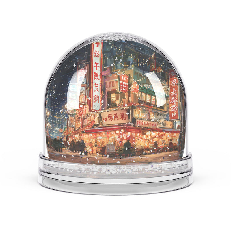 Osaka Snow Globe, Japan Christmas Personalized Gift, Custom Festive Market Souvenir Keepsake Dome