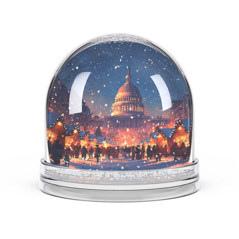 Washington DC, Snow Globe, Custom Personalized Gift, Personalized Festive Market Souvenir Keepsake Dome