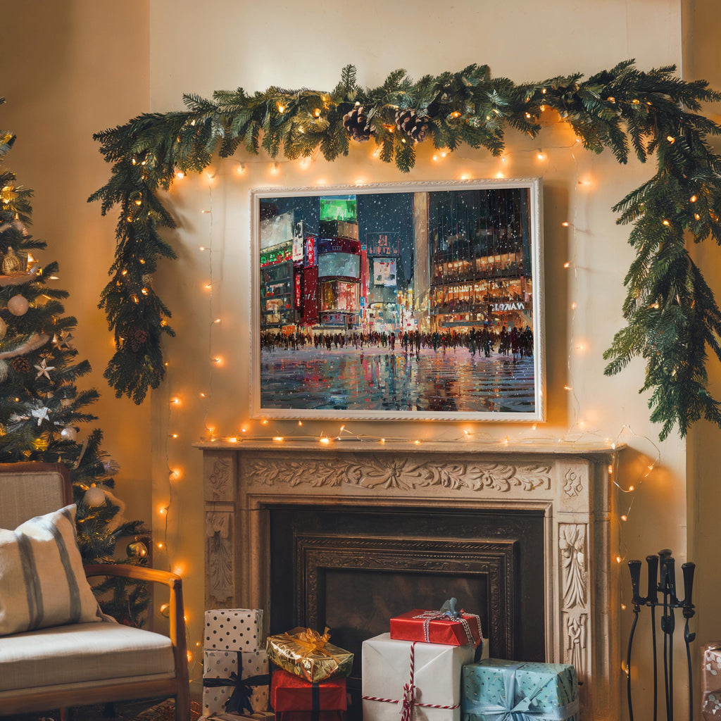 Tokyo Japan Christmas Wall Art, Custom Large Travel Poster Print, World Location Painting